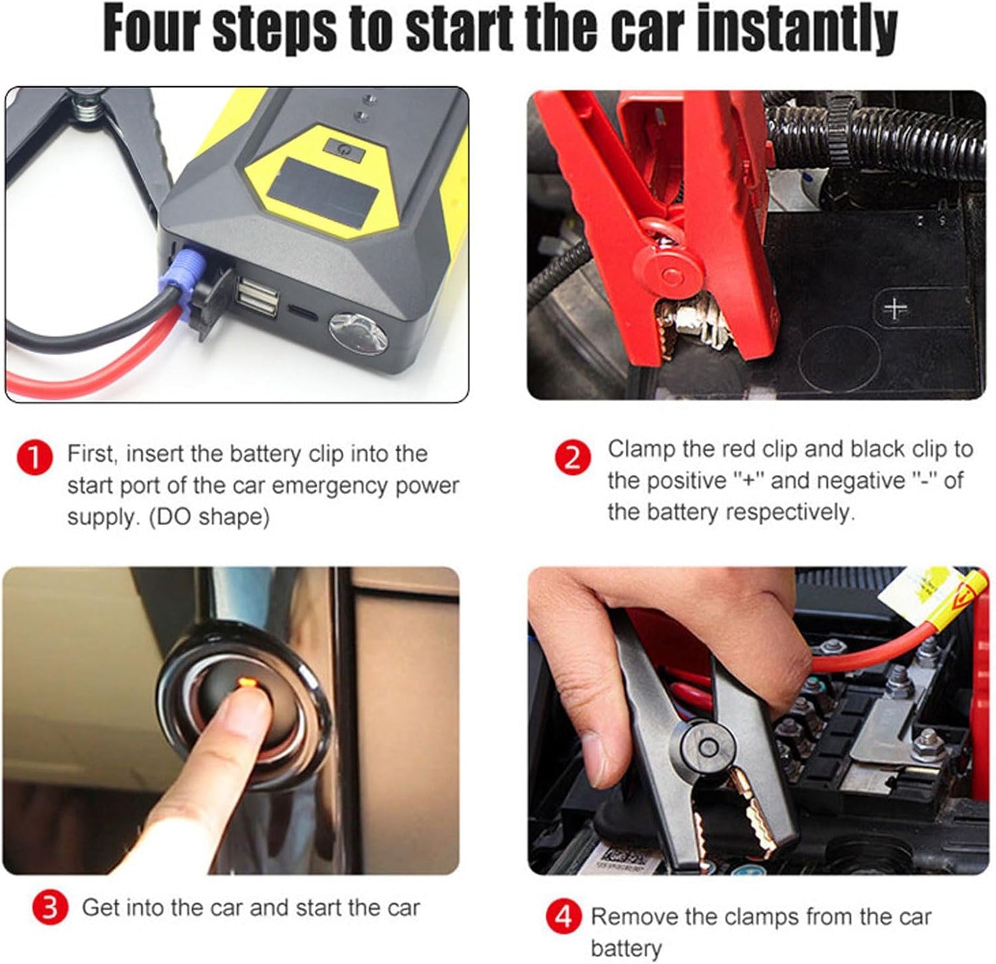 Arrancador de batería de coche de 12V