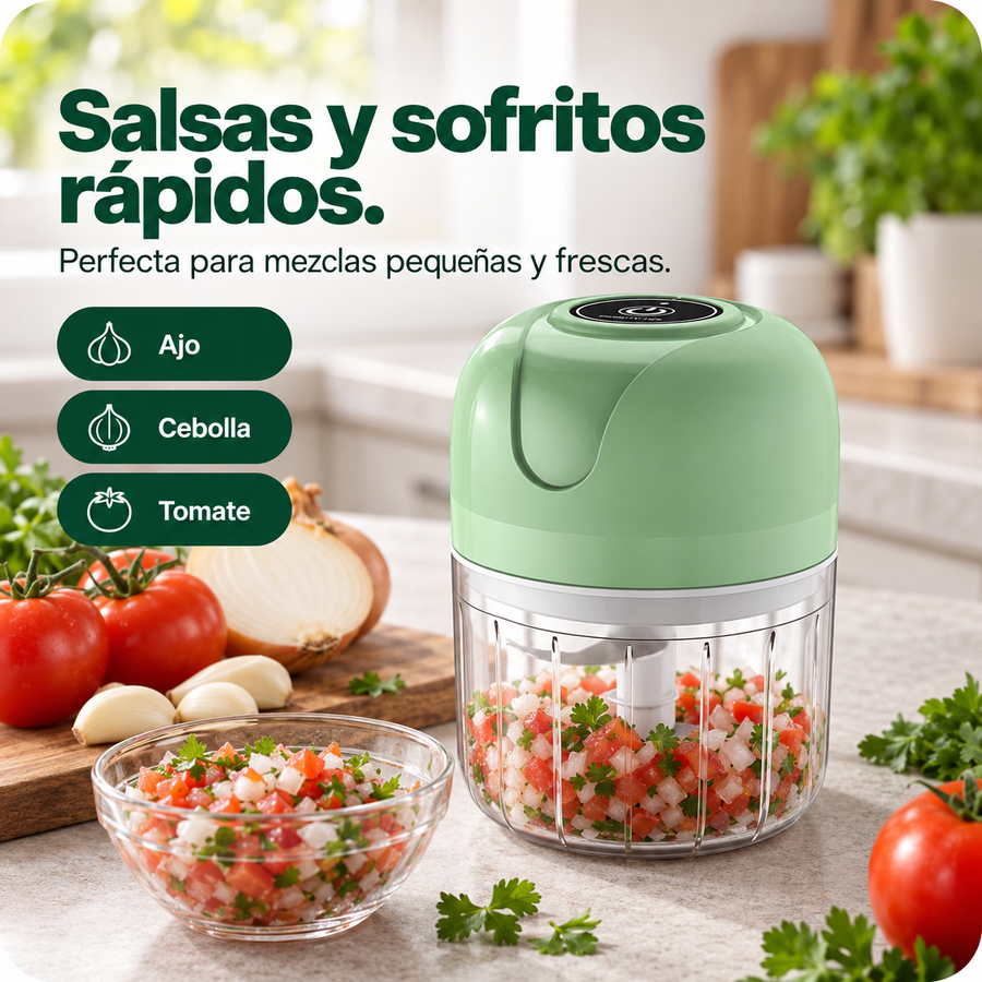 Mini Picadora Eléctrica de 250 ml
