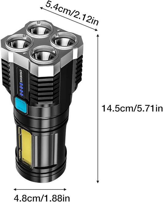 Linterna Eléctrica alta luminosidad 4 modos.